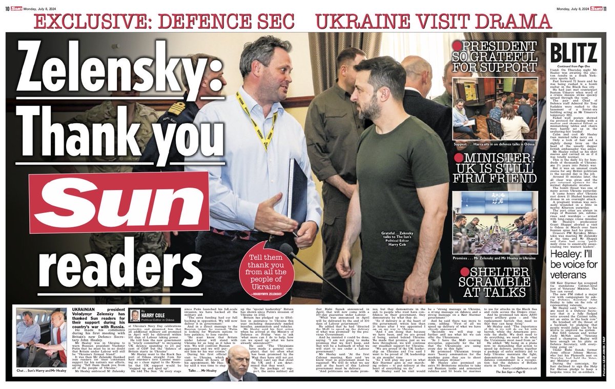 The idea Ukraine is not grateful for the support is simply bollocks