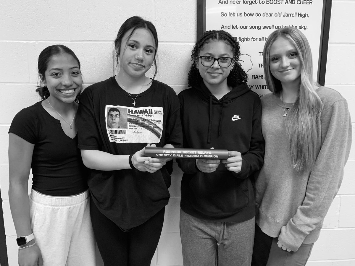 Great 1st meet for our girls at the Robinson Rocket Relays! 🚀

GOLD MEDALISTS
100m Dash🥇:
A. Taylor
4x200m Relay🥇:
A. Taylor, C. Combs, A. Henderson, K. Templeton

🏆JV Girls Team Champs🏆

photos: TonysMoonlightPhotography