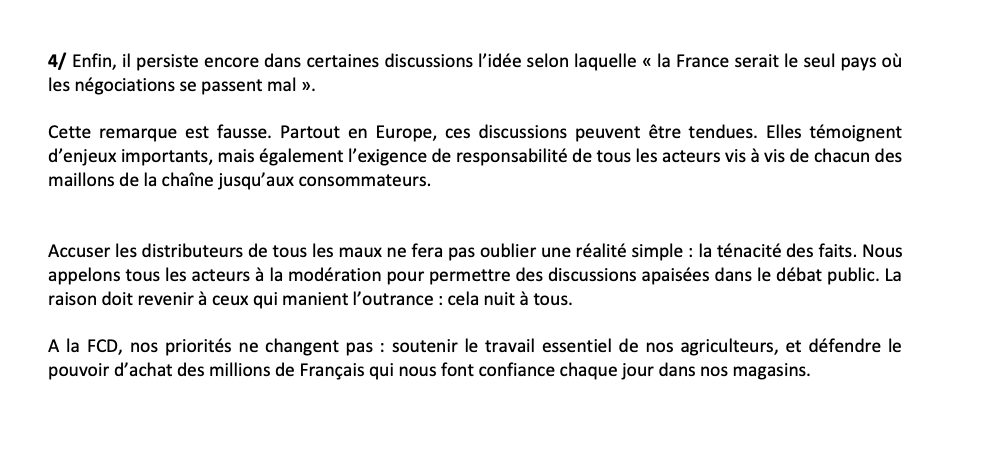 #LEFILCONSO C'est pas moi c'est l'autre. Dans la série "cour d'école", les négos commerciales 2025 sont un modèle du genre...
Ce soir, le communiqué <a href="/FCDfrance/">Fédération du Commerce et de la Distribution</a>