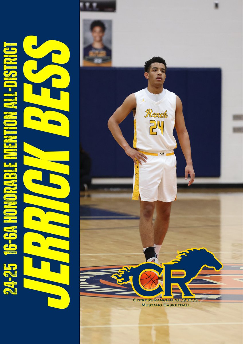 CyRanch B Basketball (@cyranchbhoops) on Twitter photo Congratulations to Jerrick Bess on this well deserved recognition. Way to go Jerrick your hard work paid off!!πππ
#MWT
<a href="/JerrickB98210/">Jerrick Bess</a>
<a href="/CyRanchBoosters/">Cypress Ranch Athletic Booster Club (CRABC)</a>
<a href="/CyRanchHS/">Cypress Ranch HS</a> Congratulations to Jerrick Bess on this well deserved recognition. Way to go Jerrick your hard work paid off!!πππ
#MWT
<a href="/JerrickB98210/">Jerrick Bess</a>
<a href="/CyRanchBoosters/">Cypress Ranch Athletic Booster Club (CRABC)</a>
<a href="/CyRanchHS/">Cypress Ranch HS</a>