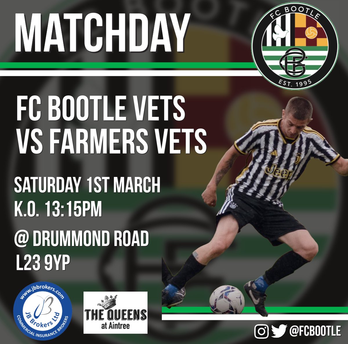 Farmers Arms FC Vets (@farmersarmsfc1) on Twitter photo With no game scheduled for us tomorrow, <a href="/FCBootleVets/">FC Bootle Vets</a> have asked us to take part in a friendly to help out one of their lads after he suffered a nasty injury in our league game together 2 weeks ago With no game scheduled for us tomorrow, <a href="/FCBootleVets/">FC Bootle Vets</a> have asked us to take part in a friendly to help out one of their lads after he suffered a nasty injury in our league game together 2 weeks ago