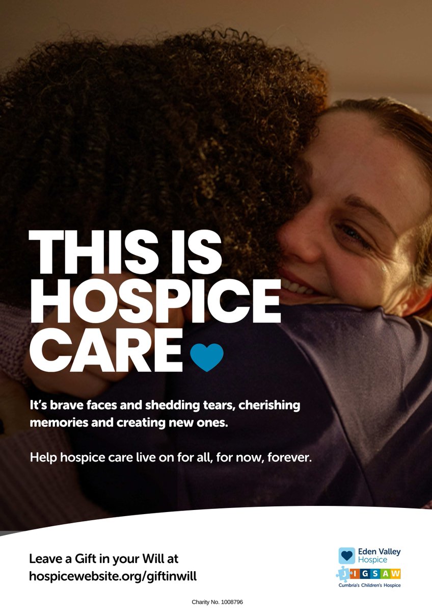 Hospice care wouldn’t exist without people like you. 💙🧩

By leaving a Gift in your Will, you can help hospice care live on for all, for now, forever.

Find out how to support: edenvalleyhospice.org/giftinwill/