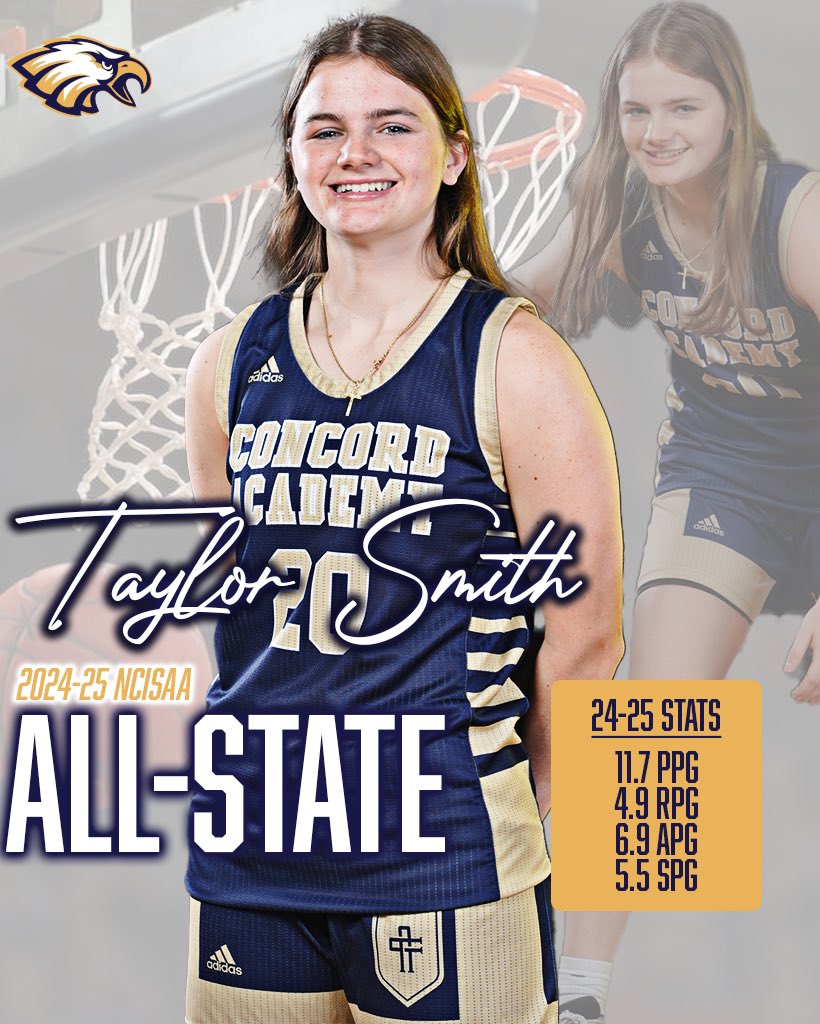 Congrats to ‘26 <a href="/taysmith2008/">Taylor Smith</a> on being named to the 3A <a href="/NCISAA1/">NCISAA</a> All-State Team for the first time!

#CAEagles #EaglesFly🦅 #AllStateTeam #NCISAA