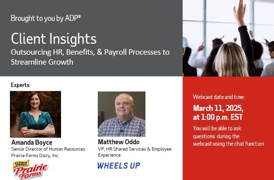 Join us for a session highlighting successful strategies from Prairie Farms and Wheels Up and their partnership with ADP Comprehensive Services.
livesocial.seismic.com/tsVtmL
#FutureOfWork