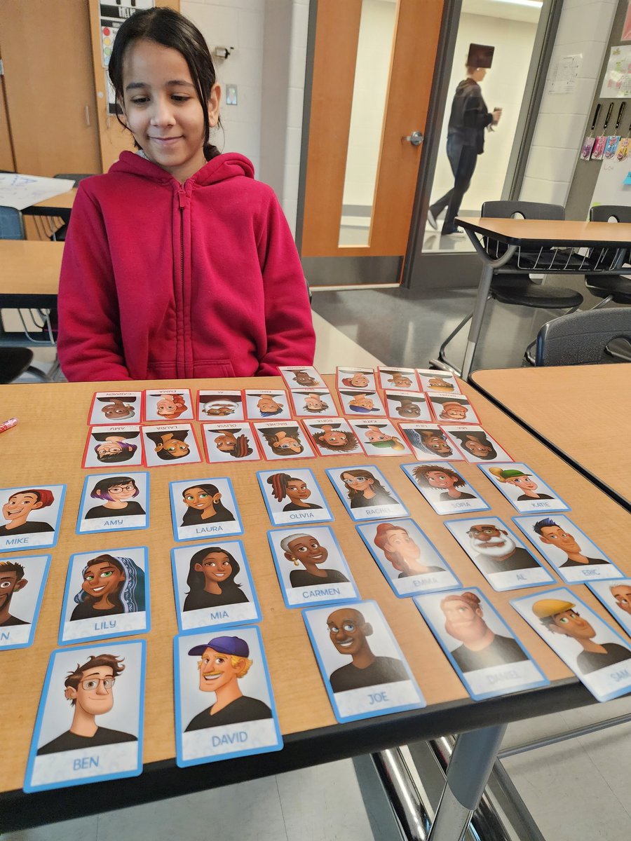 Today, we reviewed adjectives. The students played "Guess Who" to help reinforce the skills. Through the game, we practiced language features and oracy simultaneously!