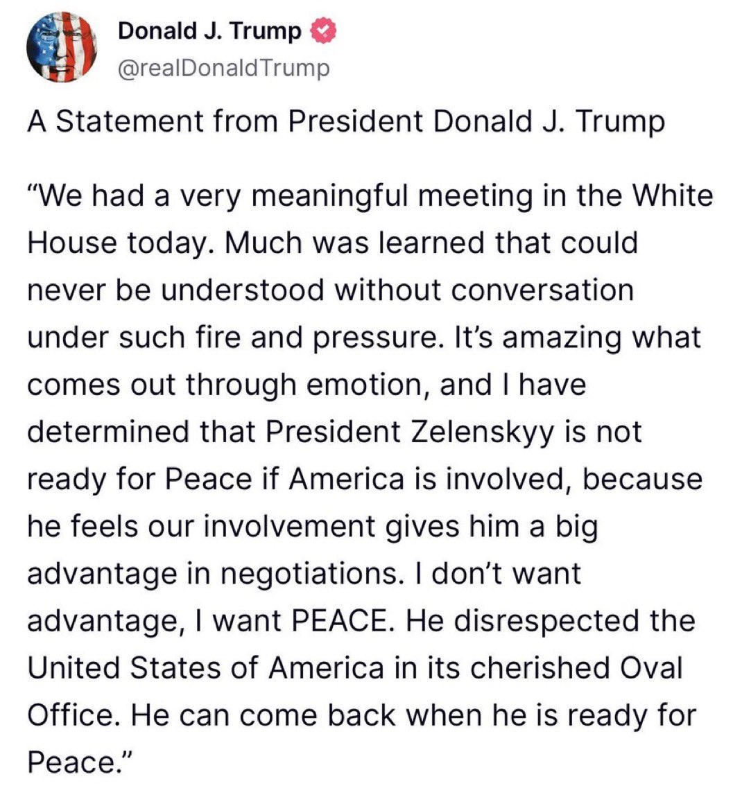 In a meeting, staged by and for the Kremlin, Trump today proved he is truly the useful idiot for Russia that we all suspected.  He is breaking America for the benefit of Russia.  

We are under a terrorist attack and he and Vance are leading it.