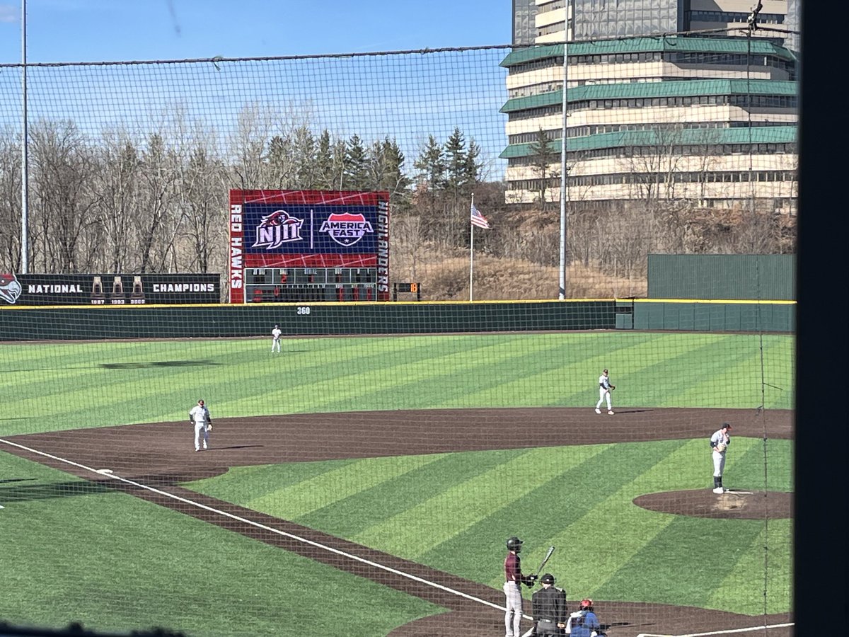 Out supporting our umpires in a non-conference matchup between NJIT and Iona University