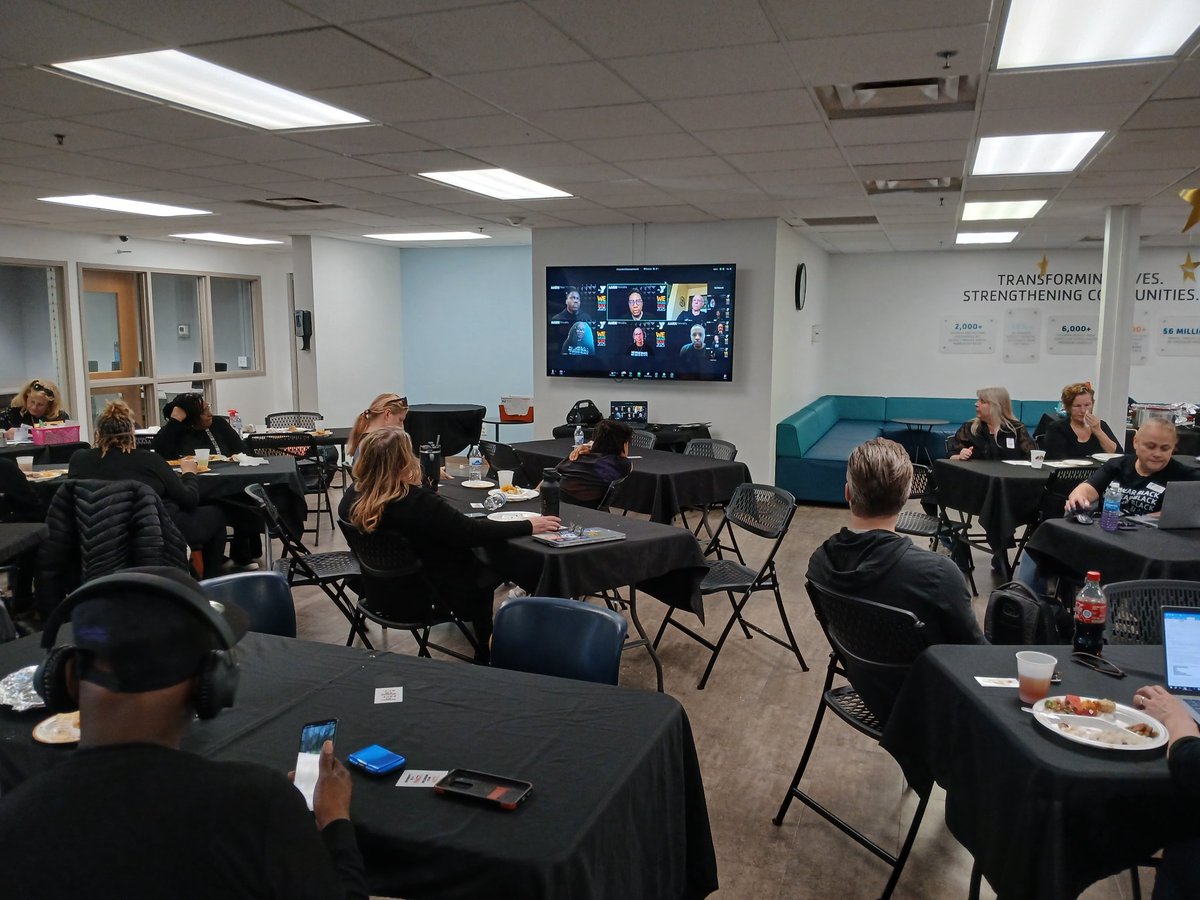 ymcaindy's tweet photo. The YMCA of Greater Indianapolis celebrated the end of Black History Month with our "We Wear Black" event to show our stand against injustice and support for a brighter future. We Wear Black is a symbol of hope, awareness and togetherness. #YforAll #WeWearBlack https://t.co/dDhtT66pso