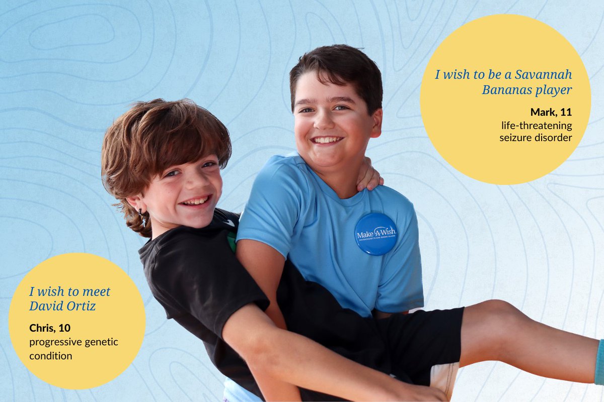 Today is #RareDiseaseDay and we’re honored to grant the wishes of kids like Mark and Chris. Not only have they experienced the joy and hope of a wish fulfilled, they've also connected with other wish families through our Wish Community.

Make a difference: wish.org/together