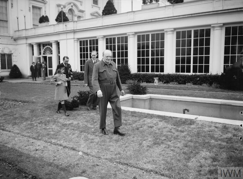 Here's Churchill at the White House, champ