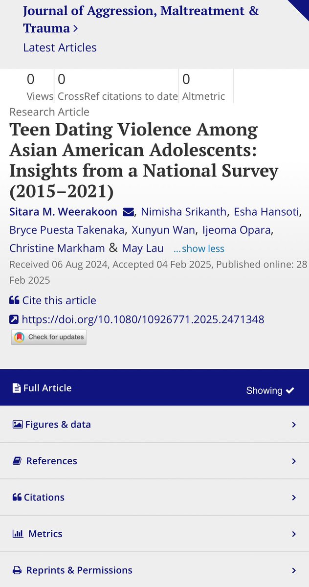 Very proud to have worked on this important paper and giving back to my community in one way through research! 
tandfonline.com/doi/full/10.10…