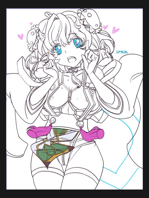 コミッション豊年亀さん 線整理もうちょっと 