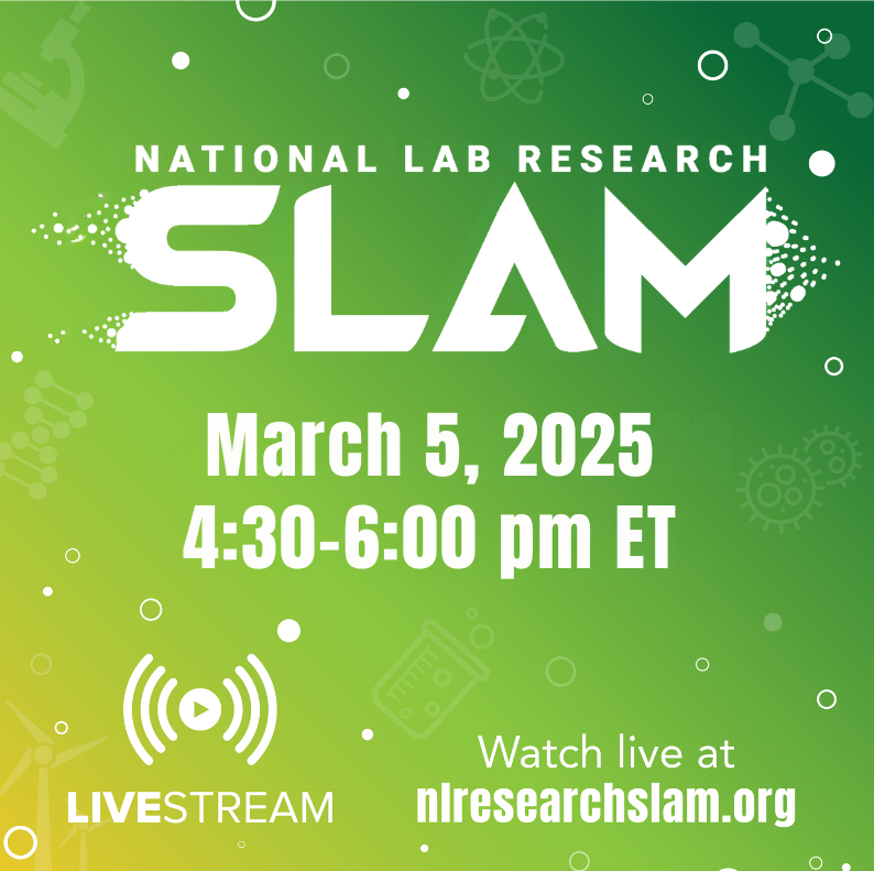 ENERGY's tweet image. Our 17 National Labs have been the backbone of America’s scientific &amp;amp; technological progress for decades. 

Safe to say, it’s always exciting when scientists from ALL 17 Labs gather one place to compete in the name of scientific celebration.  

March 5: nlresearchslam.org