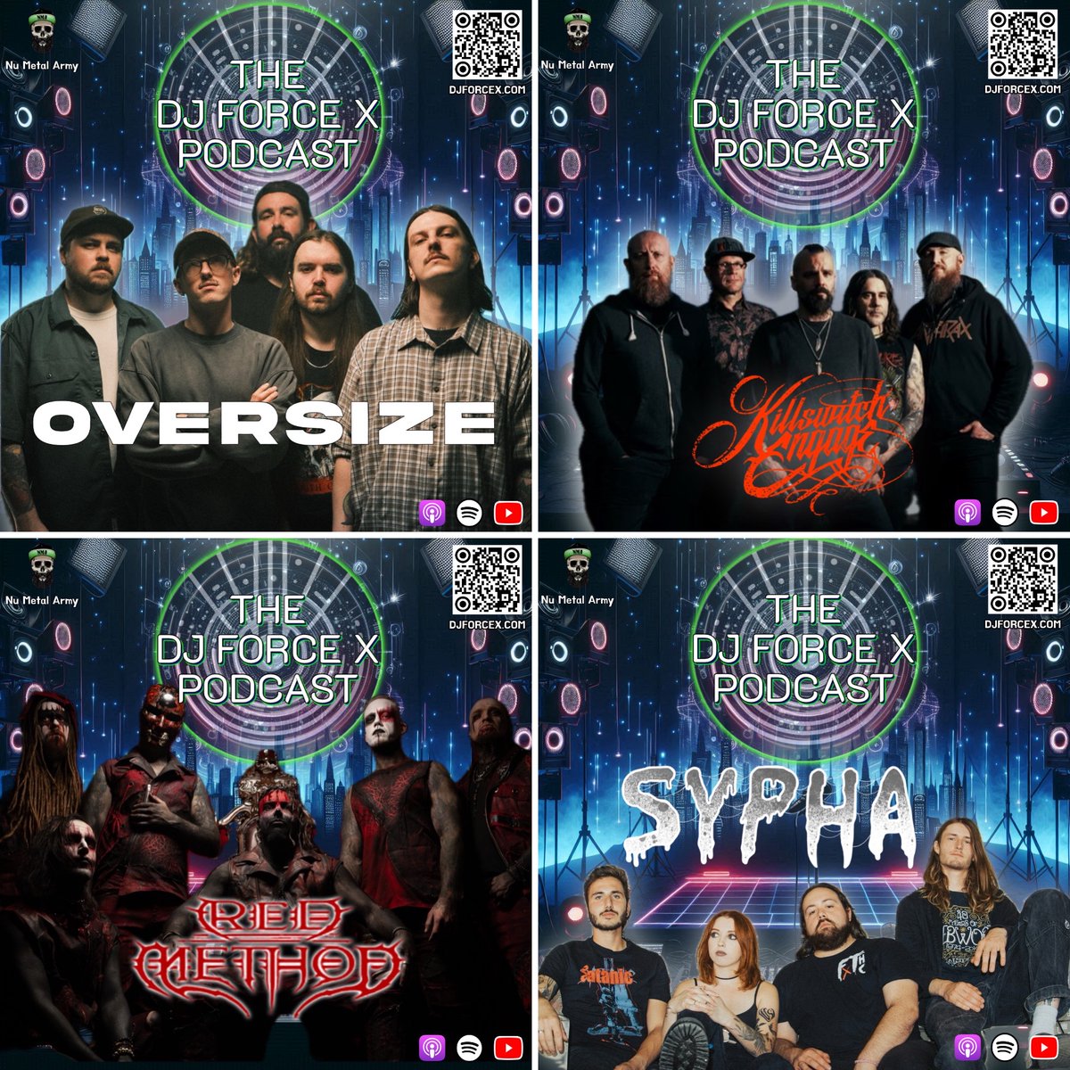 Check out all the podcasts from February right now, all available where ever you get your podcasts from! 

Guests include <a href="/redmethodband1/">redmethodband</a> <a href="/kseofficial/">Killswitch Engage</a> #sypha &amp; <a href="/OVERSIZEBANDXL/">OVERSIZE</a> 

#podcast #podcaster #thedjforcexpodcast #killswitchengage #oversize #redmethod #sypha