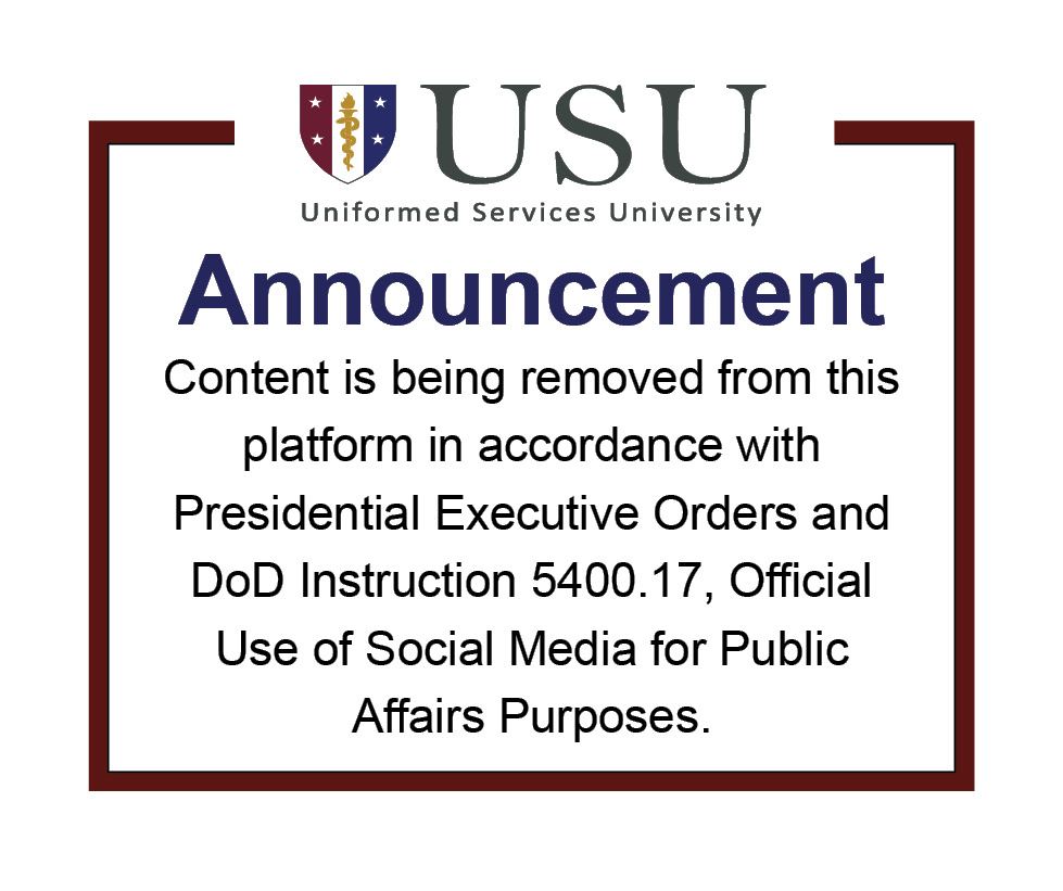 Uniformed Services University (@usuhealthsci) on Twitter photo 