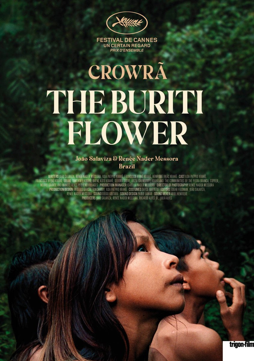 Rooted in the cultural traditions, political resistance + bond with the land of Brazil's Krahô ppl, The Buriti Flower (Crowrã) reflects an ongoing, urgent fight to safeguard entire ecosystems from destruction + loss
Film screening + directors Q&amp;A 5 March, 4pm Simpkins Lee Theatre