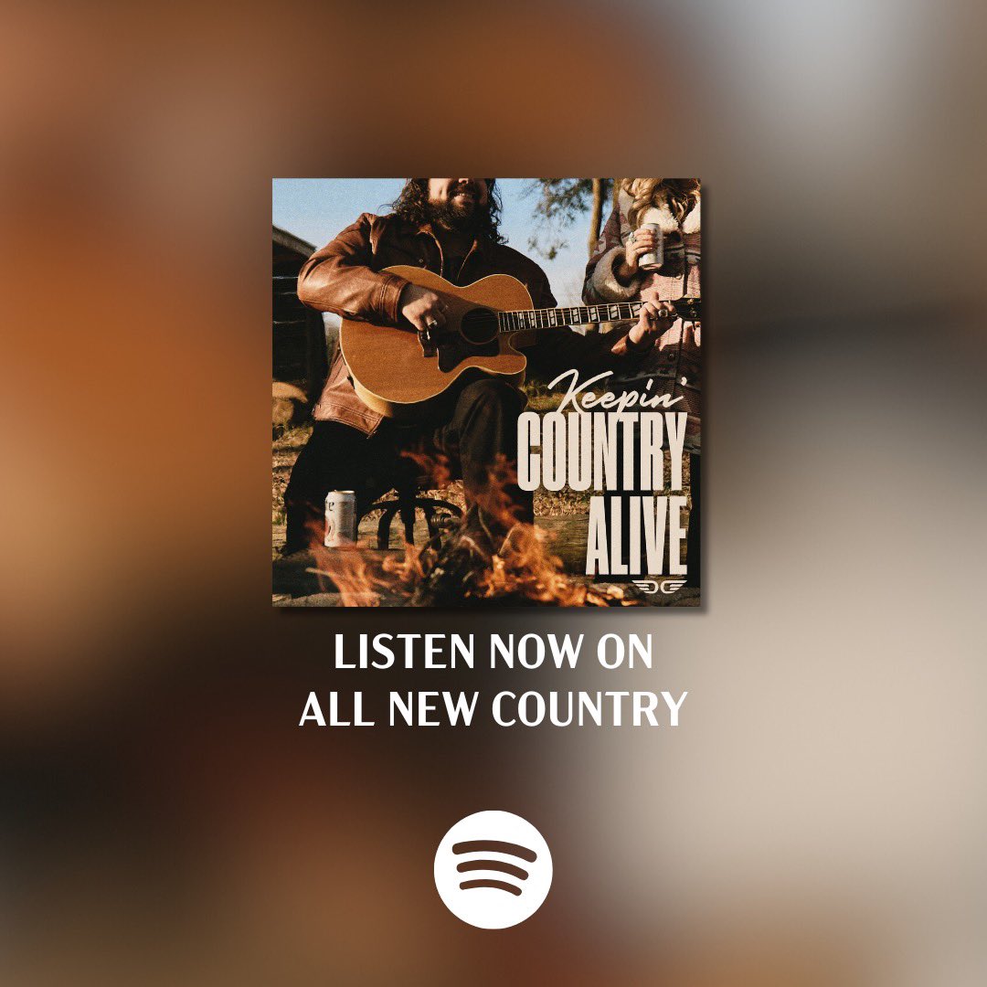 Thank you so much <a href="/Spotify/">Spotify</a> for adding "Keepin' Country Alive" to All New Country. Y'all go give it a listen on Spotify today. open.spotify.com/playlist/37i9d…