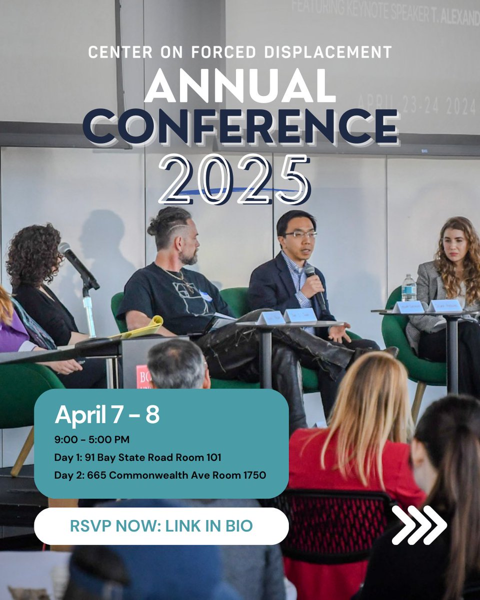 cfd_center's tweet image. join us at the CFD Annual Conference 2025 to explore and address the pressing challenges of borders and displacement. Engage with global experts and foster solutions that transcend disciplines. Open to all majors passionate about international relations and making a difference.