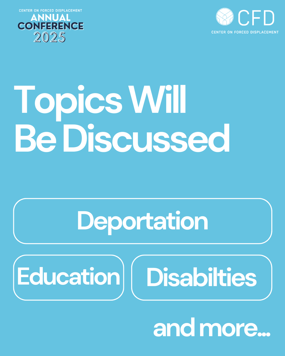 cfd_center's tweet image. join us at the CFD Annual Conference 2025 to explore and address the pressing challenges of borders and displacement. Engage with global experts and foster solutions that transcend disciplines. Open to all majors passionate about international relations and making a difference.