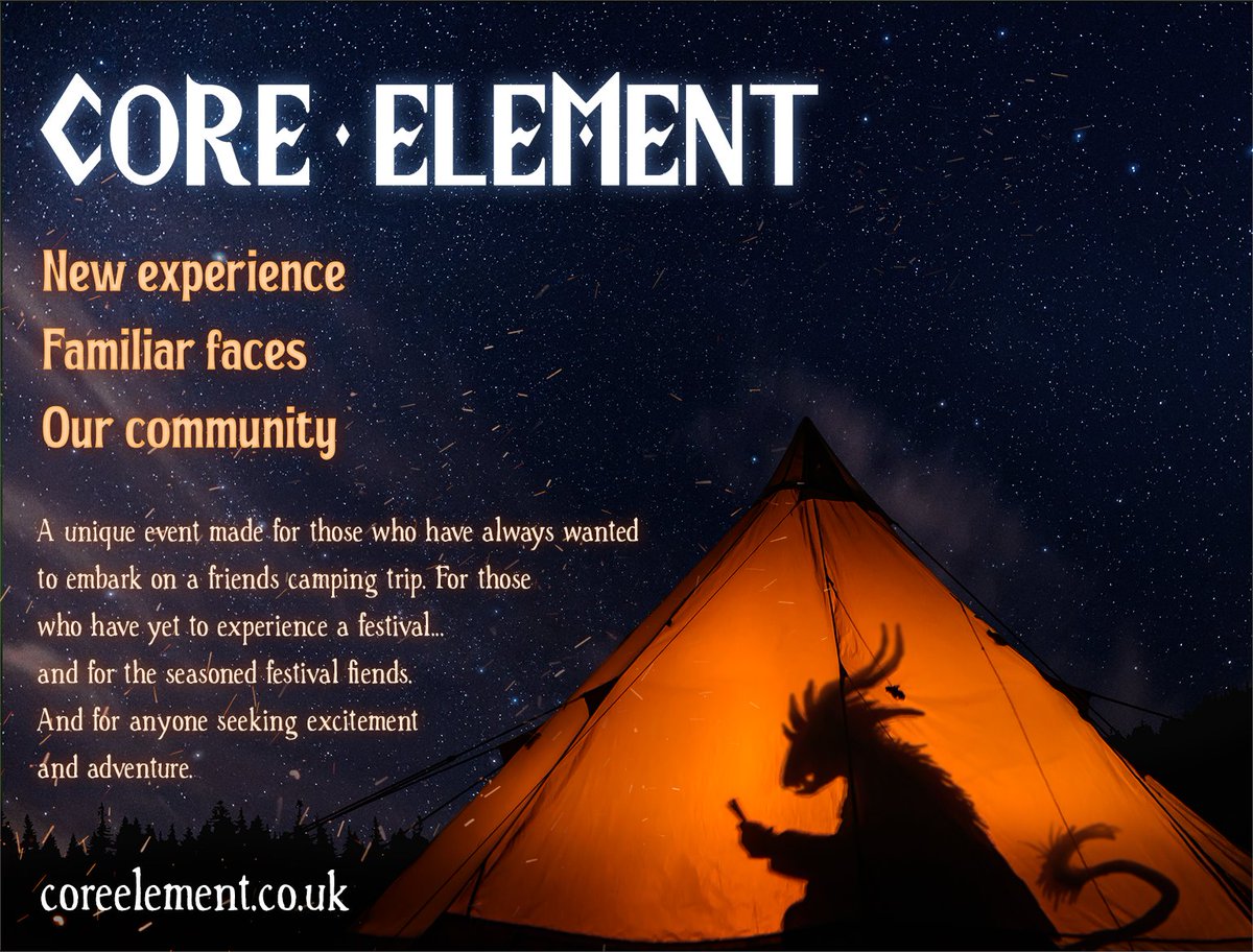 Core Element. Where you too... can be a dragon in a tent.

Jokes aside, we are so close to tickets going live!