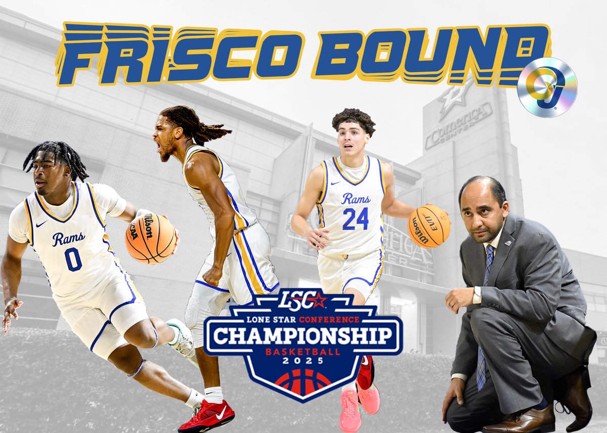 𝐅𝐑𝐈𝐒𝐂𝐎 𝐁𝐎𝐔𝐍𝐃!! 
 
Rams will head to Frisco, TX next week to compete in the 2025 Lone Star Conference Tournament.  
 
#RamHoops | #RamFam