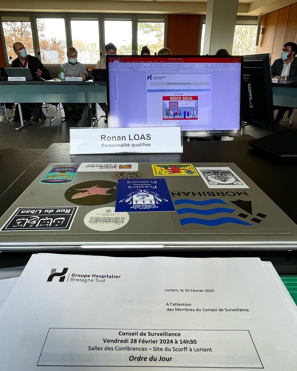 RonanLoas's tweet photo. 🩺 Conseil de surveillance du GHBS à l’hôpital du Scorff : admiration pour les soignants, nécessité d’un dialogue social apaisé et d’une meilleure communication sur l’avenir du médico-social. Soutien total à l’hôpital et à ses agents. #Santé #GHBS https://t.co/tglrcO3ogd