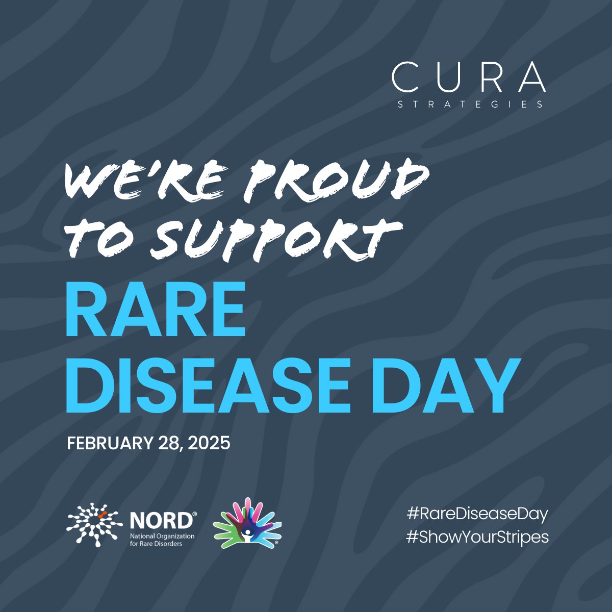 curastrategies's tweet image. 1 in 10 people in the U.S. live with a #raredisease, yet many conditions remain under-researched and underfunded. We’re proud to support orgs that are advancing care and access for the rare disease community. Learn more about #RareDiseaseDay at: ow.ly/JzyY50V8Aqt