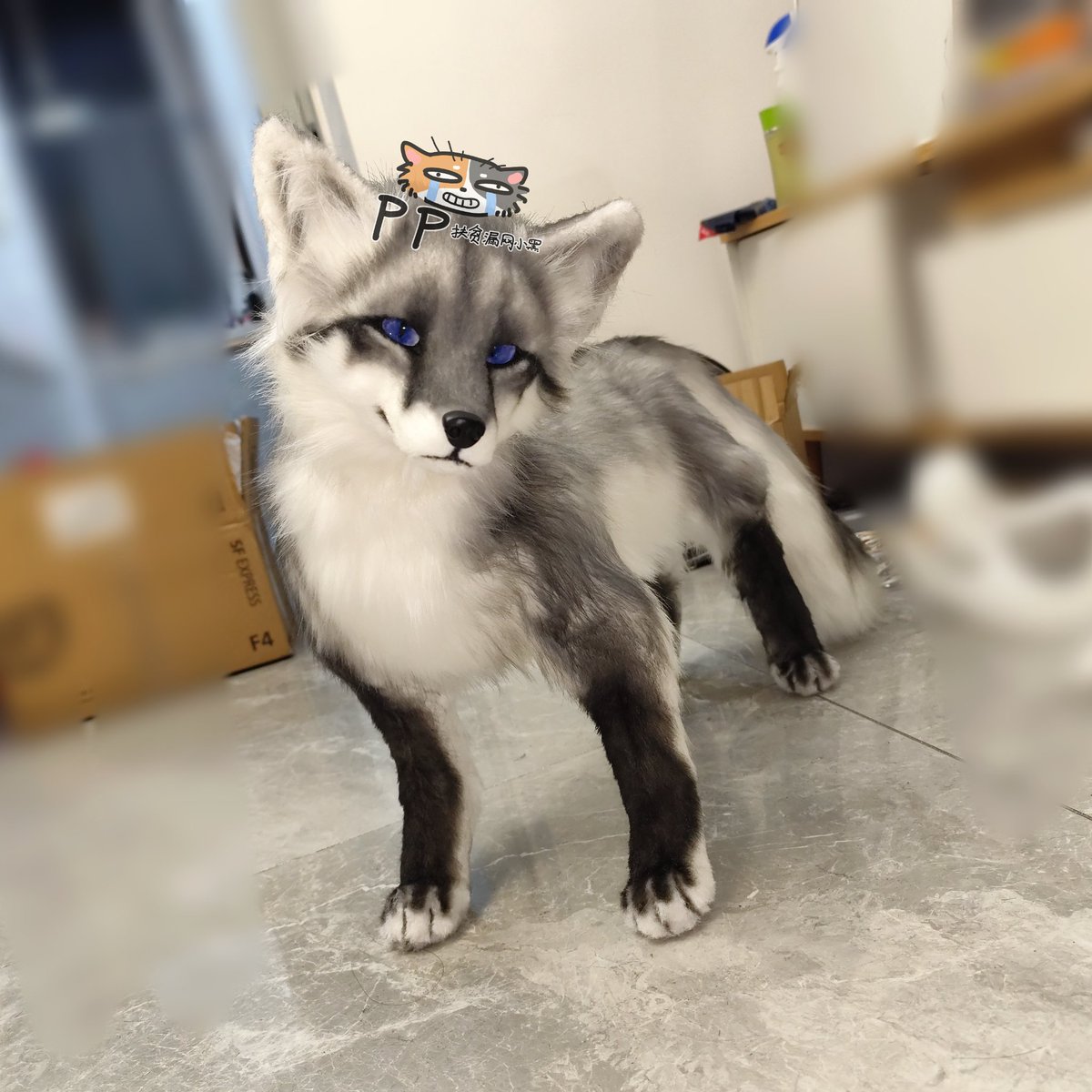 I sewed a gray fox
#artdoll #toys #Plush toys