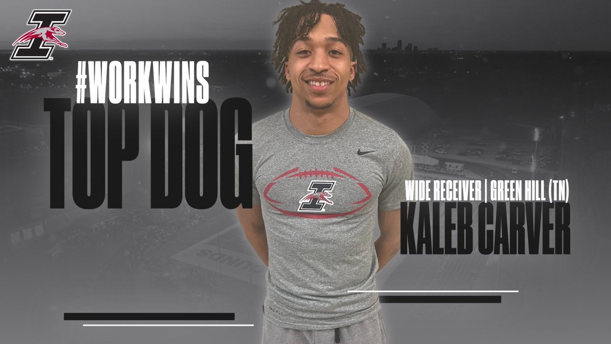 UIndy Football (@uindyfb) on Twitter photo 🚨🚨 TOP 🐶 STATUS 🚨🚨
👤 <a href="/615kaleb/">Kaleb Carver</a>
🏈 Green Hill (Mt. Juliet, TN)
#GoHounds | #TogetherWeWin 🚨🚨 TOP 🐶 STATUS 🚨🚨
👤 <a href="/615kaleb/">Kaleb Carver</a>
🏈 Green Hill (Mt. Juliet, TN)
#GoHounds | #TogetherWeWin