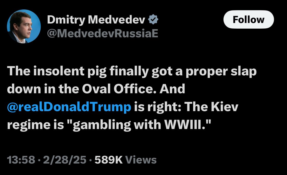 The Russians are thrilled to see Trump on their side and fighting almost every U.S. ally.

America last.