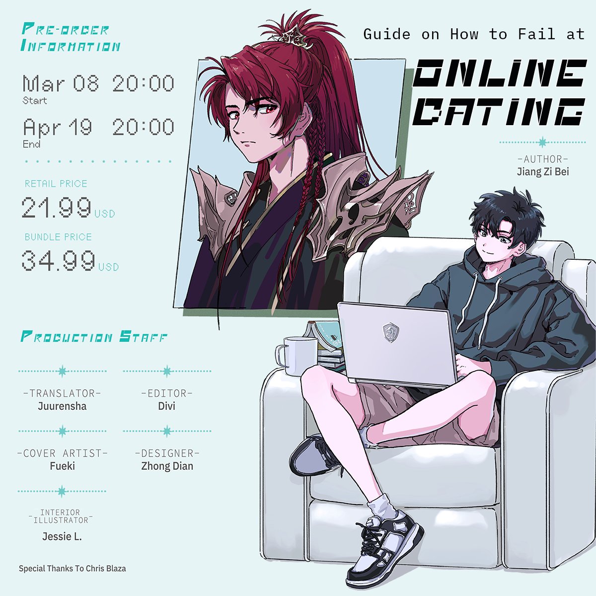 haitangbooks's tweet image. #haitangbookspreorder

✨Guide on How to Fail at Online Dating (Vol. 1) will be available for pre-order soon!

🗓 Pre-Order Period: March 8th, 20:00 EST – April 19th, 20:00 EST

🛒 Order Here: nebelland.myshopify.com

📖 Preview: haitangbooks.org/guide-on-how-t…

🚚 Enjoy free shipping on…