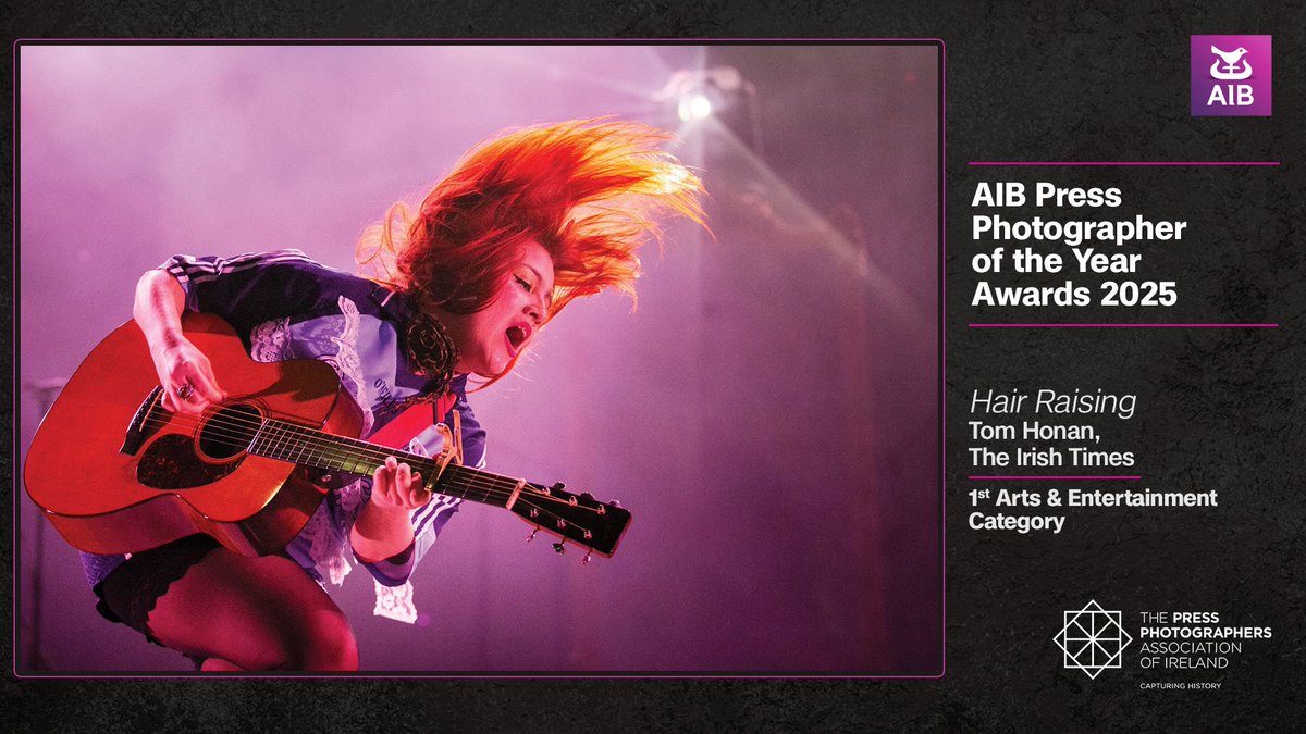AIB (@aibireland) on Twitter photo Congratulations to Thomas Honan, winner of the ‘Arts & Entertainment’ category in tonight’s AIB Press Photographer of the Year Awards 2025
<a href="/PressPhoto_IRL/">Press Photographers Ireland CLG</a> Congratulations to Thomas Honan, winner of the ‘Arts & Entertainment’ category in tonight’s AIB Press Photographer of the Year Awards 2025
<a href="/PressPhoto_IRL/">Press Photographers Ireland CLG</a>