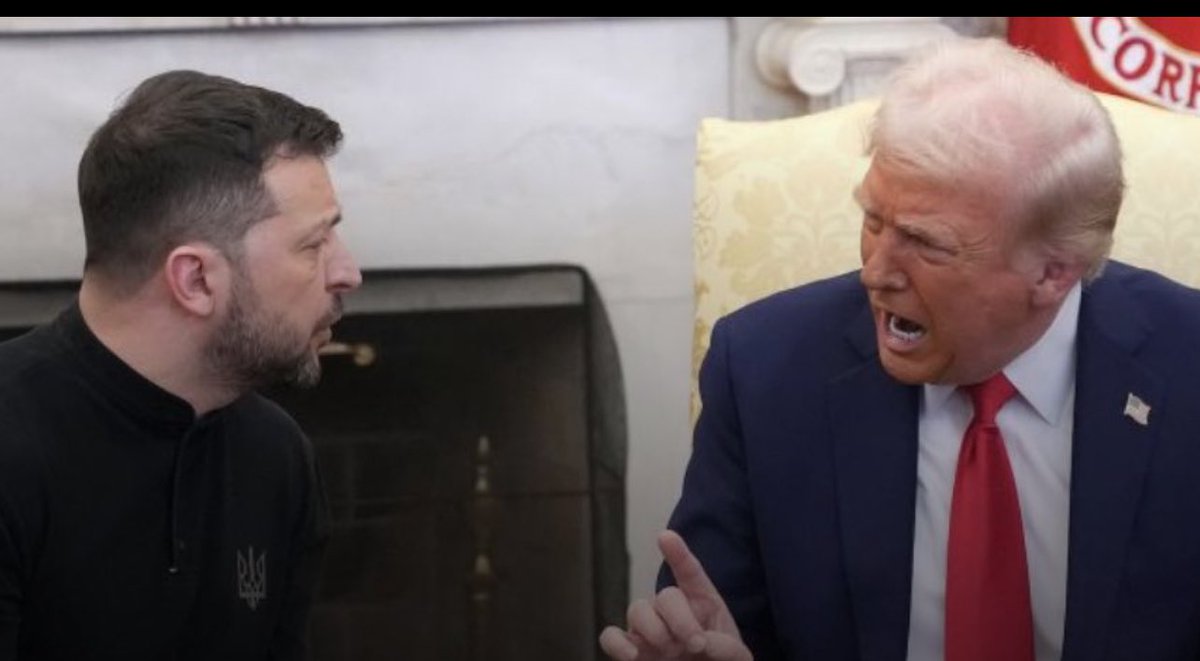 Une image vaut mille mots. #trump #Zelensky #ovaloffice #usa #ukraine #russia #putin