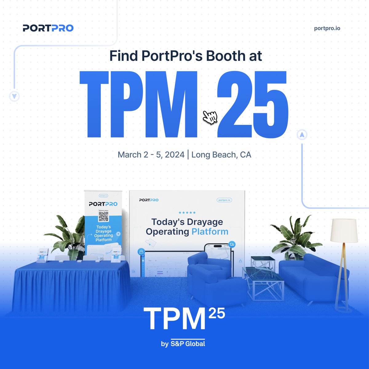 PortProtms's tweet image. 🚢🌟 Excited to see you at TPM 2025! 🌟🚢
Come visit PortPro&apos;s booth at #TPM25 in Long Beach, CA from March 2-5, to see how we&apos;re making drayage operators work smarter, not harder. 
#PortPro #DrayageTech #SupplyChain #ShippingSolutions #TPM25 #LogisticsInnovation #LongBeach2024