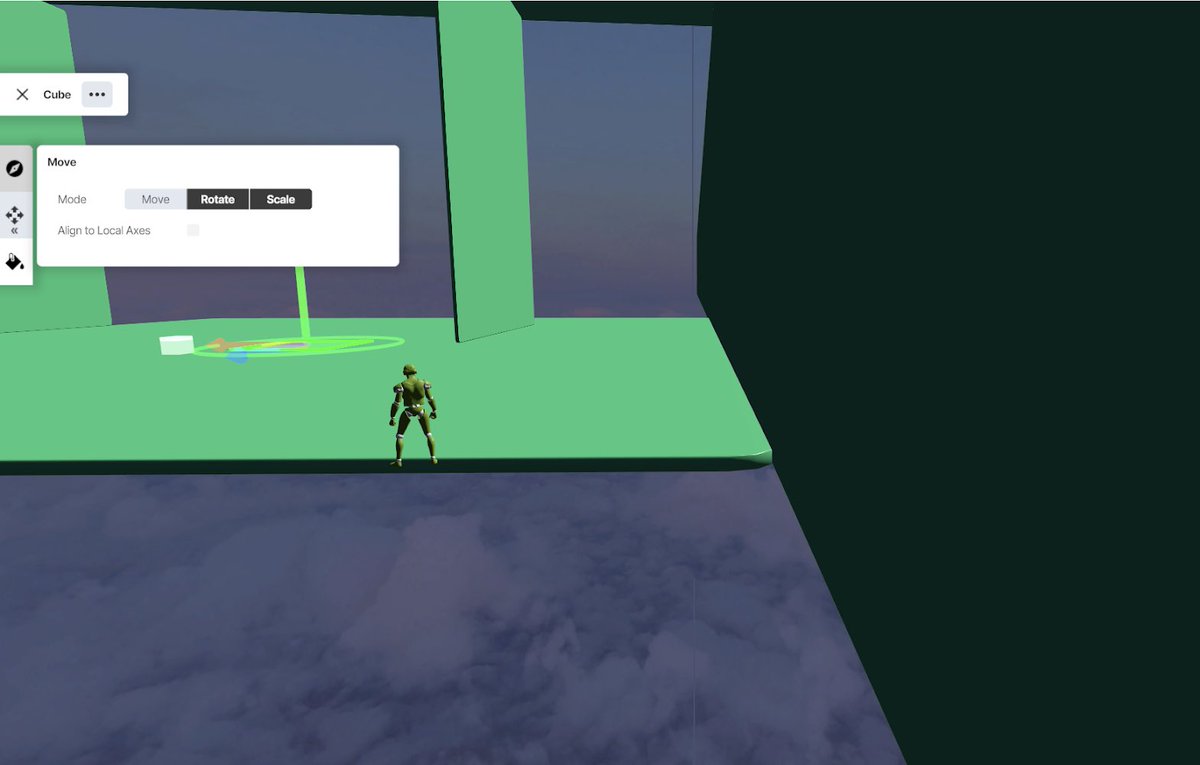 I have been in the VVV playing around for an hour now. 🤩 I have worked in 3D modeling programs for over 15 year now, &amp; have a few suggestions. 

➡️ When building, we need a feature that allows shapes (ie, walls, floors, ceilings) to “SNAP” together.

I found the “SNAP TO GRID”