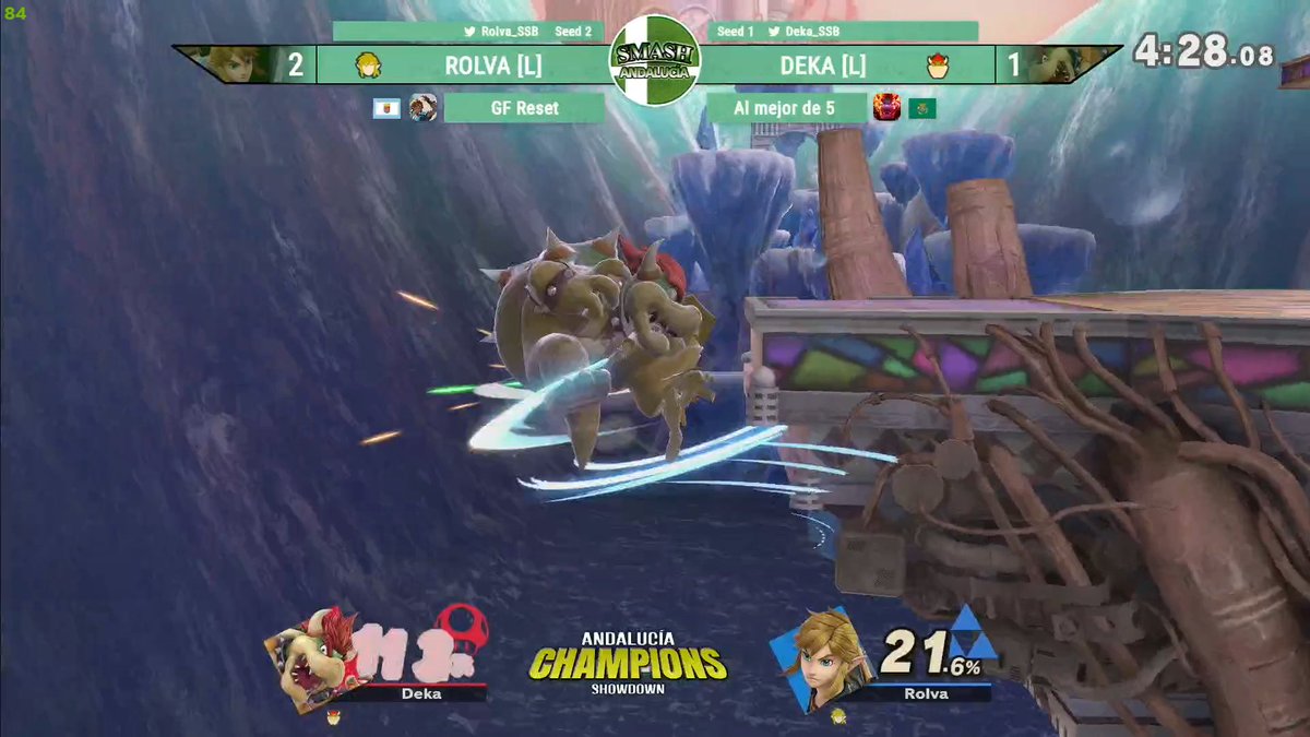 ¡@Rolva_SSB derrota en una Grand Final de locos a <a href="/Deka_SSB/">Deka</a>  y se lleva así <a href="/MalagaSmash/">Smash Bros. Málaga</a> la victoria, GG! 🔥🔥
