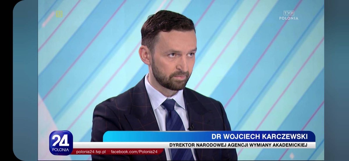 Wojciech Karczewski 🇵🇱🇪🇺 (@karczewski01) on Twitter photo Wczoraj wystąpiłem w TVP Polonia opowiadając o ofercie stypendialnej <a href="/NAWAPoland/">NAWA Polish National Agency for Academic Exchange</a> dla młodzieży i naukowców polonijnych.
Mamy 2 takie programy:
✅ Anders NAWA – wsparcie dla młodzieży polonijnej chcącej podjąć studia w Polsce
✅ Polskie Powroty – program dla naukowców chcących Wczoraj wystąpiłem w TVP Polonia opowiadając o ofercie stypendialnej <a href="/NAWAPoland/">NAWA Polish National Agency for Academic Exchange</a> dla młodzieży i naukowców polonijnych.
Mamy 2 takie programy:
✅ Anders NAWA – wsparcie dla młodzieży polonijnej chcącej podjąć studia w Polsce
✅ Polskie Powroty – program dla naukowców chcących
