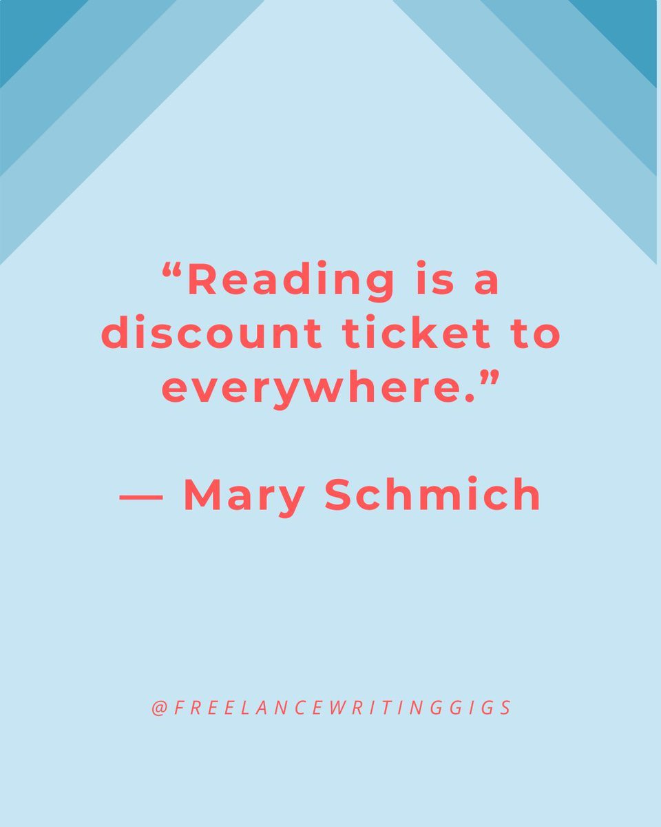 FreelanceWJ's tweet image. How many discount tickets have you used this week?

“Reading is a discount ticket to everywhere.”― Mary Schmich 

#ReadingRocks #ReadReadRead #BooksBooksBooks