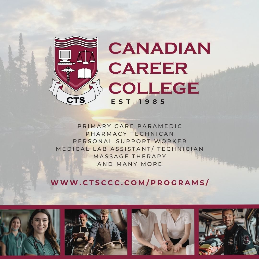 #CareersfortheNorth

Discover in-demand career training opportunities at CTS Canadian Career College, where you'll develop the skills and experience to support the growth of Northern Ontario's economy. 

Be a part of a thriving future for Ontario.

#NorthernPride