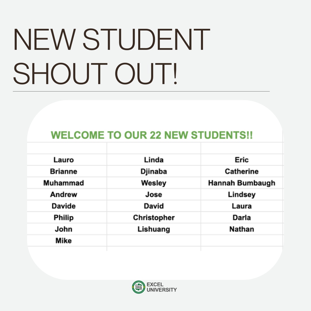 Exceluniversity's tweet image. 📣 Shoutout to this weeks new students! A free gift 🎁 👉 excel-university.com/challenge
Our students get to pace themselves when learning AND have fun! Need we say more?!