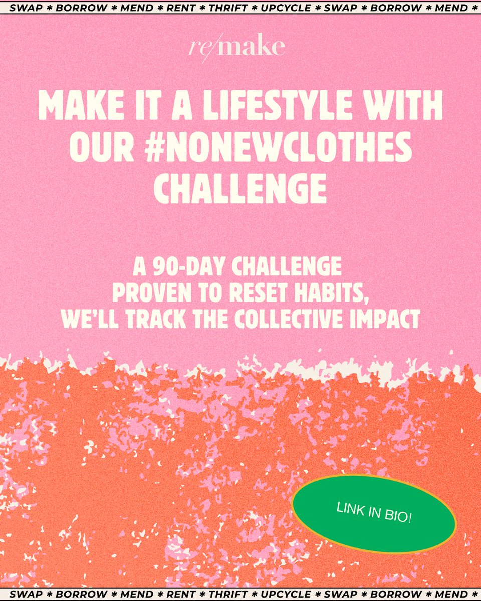 We've long championed a movement where you wear your values and vote with your dollars. Join thousands of others and change your habits for life with our #NoNewClothes challenge! hubs.li/Q038RRPX0