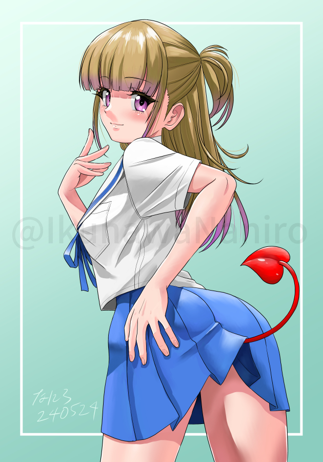 #これを見た人はセーラー服をTLに放流しよう 
結構描いている気がしましたが意外と描いてない・・・ 