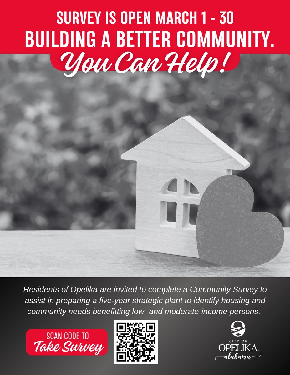 We invite you to participate in our Community Development Survey, which will help shape the Consolidated 5-Year Plan. This is an opportunity to influence policies and projects that benefit low- and moderate-income residents in our community.