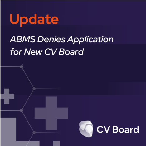 Cardiologists, patients and the entire CV community spoke — <a href="/ABMSCert/">ABMS</a> didn’t listen. We are profoundly disappointed by the decision to deny the creation of a new #CVBoard. The ABCVM Board, along with HRS and other partner societies, are reviewing options for next steps. While