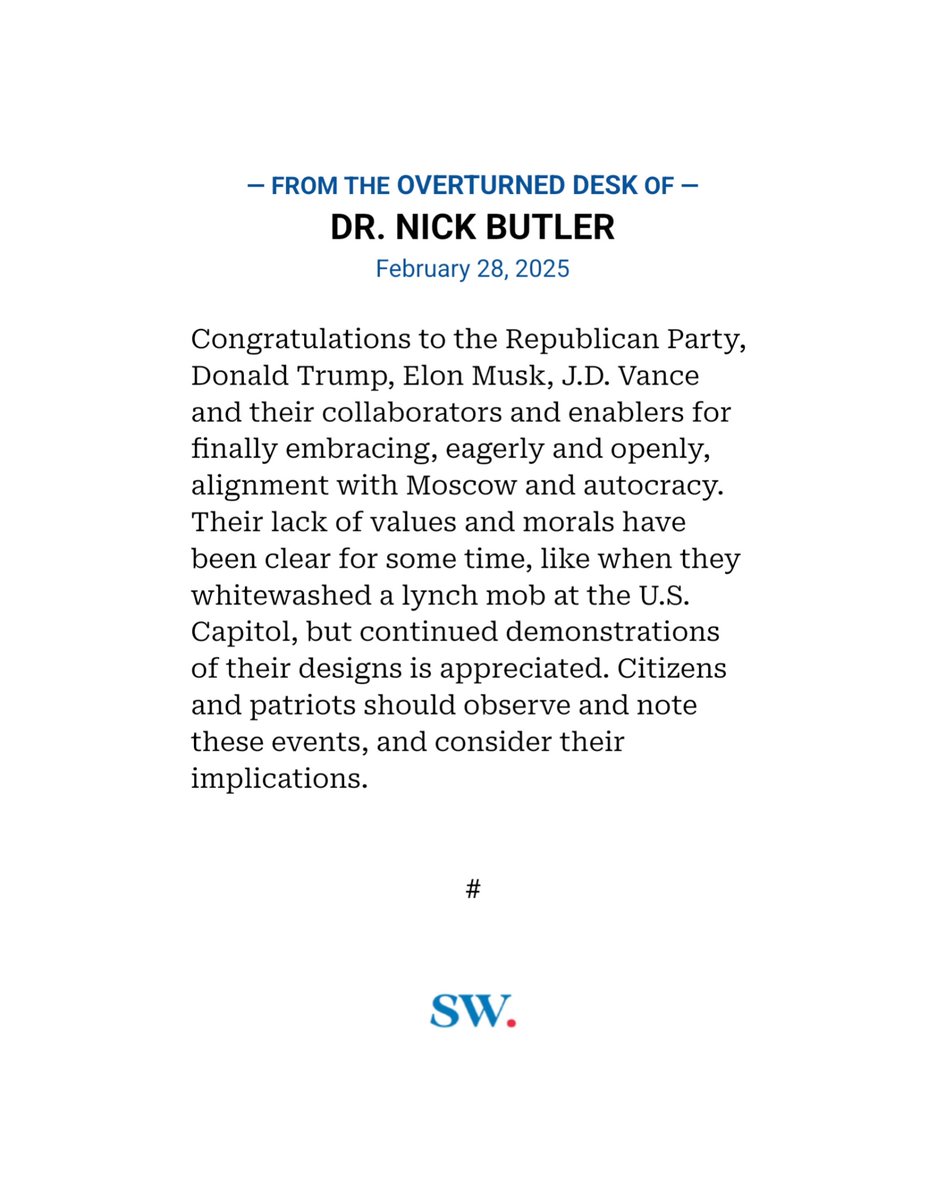 SometimesWeekly's tweet image. A reminder to readers: Sometimes Weekly is a democracy-supporting publication.