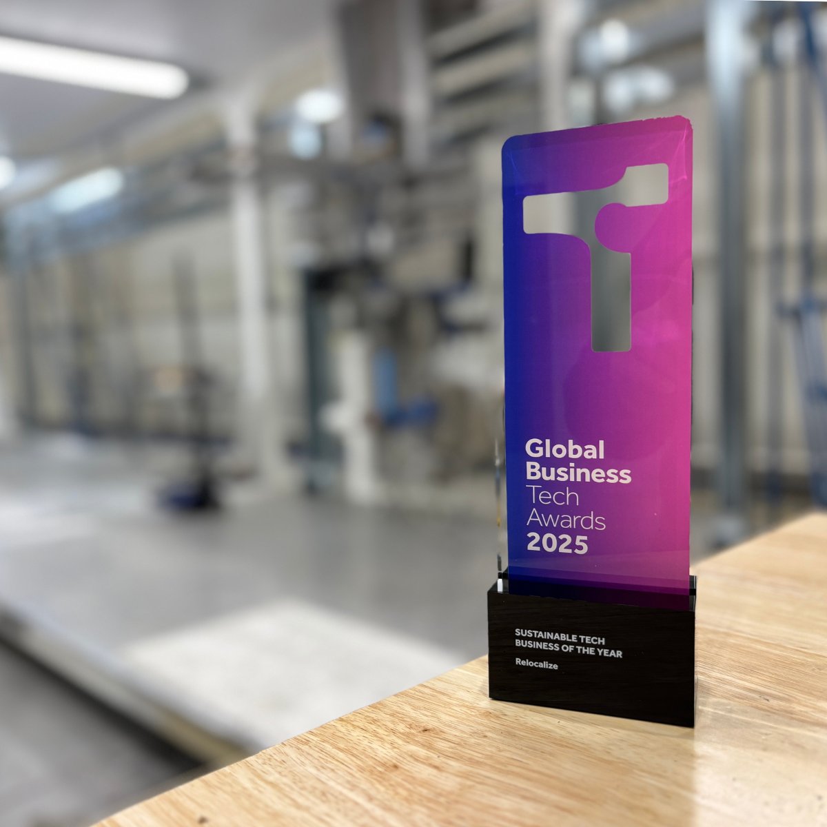 Knock, knock, knock. 🚪 Here’s your Sustainable Tech Business of the Year! 🏆As our engineers build RELO 2.0, our latest trophy just arrived—perfect timing for a morale boost! 🚀♻️ Big thanks to our team &amp; partners for making this possible!
#SustainableTech #DecarbonizingFood