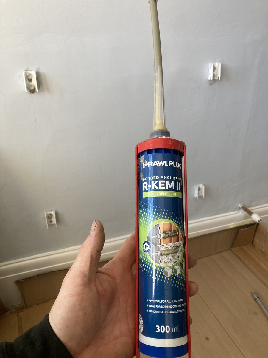 When the walls are softer than custard tarts. We call upon this bad boi and some masonry bolts…… BOSH

#cardiff #plumber