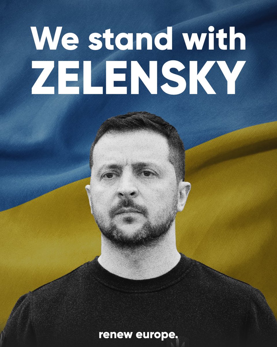 Renew Europe (@reneweurope) on Twitter photo You are not alone, <a href="/ZelenskyyUa/">Volodymyr Zelenskyy / Володимир Зеленський</a>, the aggressor and the victim should never be confused.
We are with you 🇺🇦🇪🇺
Now is time for Europe to act. You are not alone, <a href="/ZelenskyyUa/">Volodymyr Zelenskyy / Володимир Зеленський</a>, the aggressor and the victim should never be confused.
We are with you 🇺🇦🇪🇺
Now is time for Europe to act.