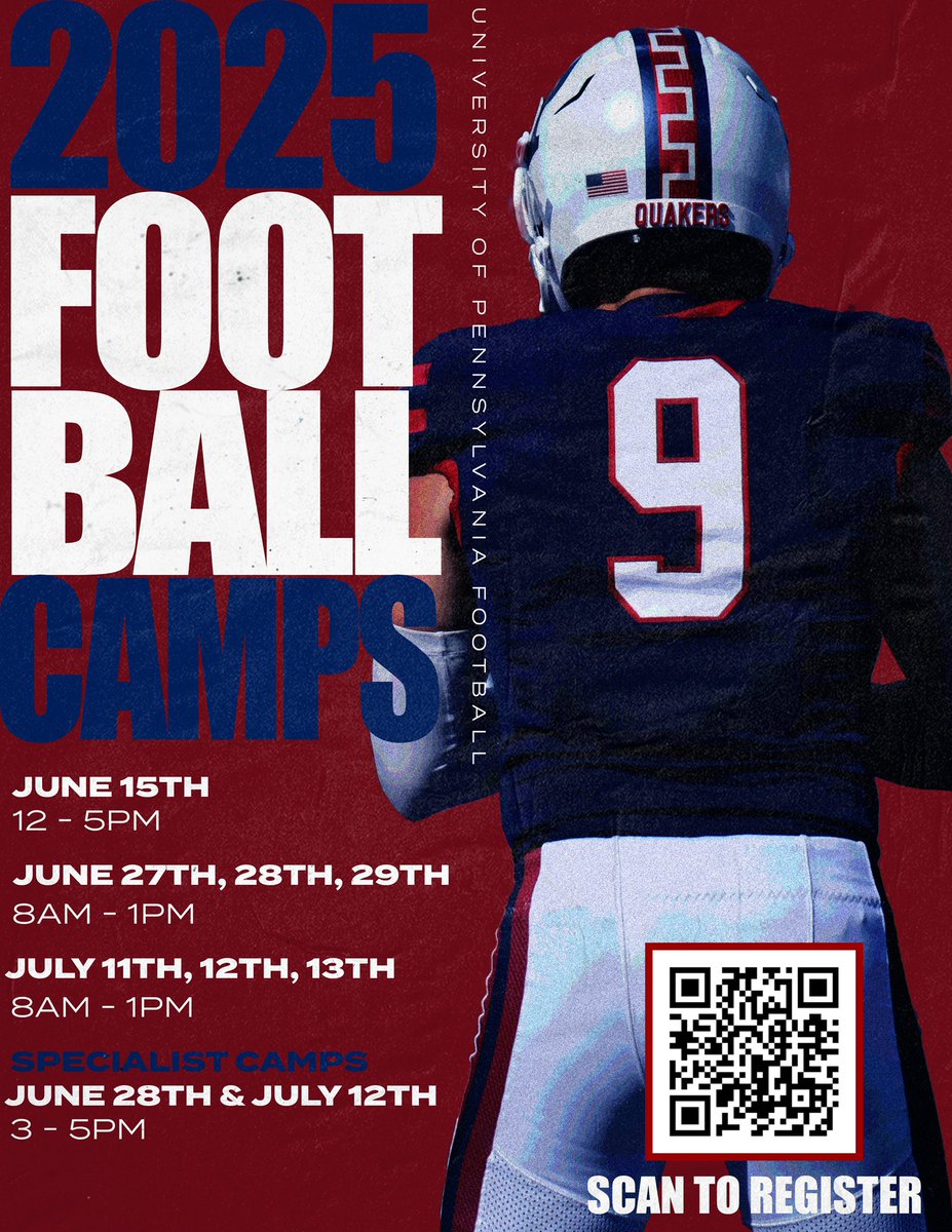 Come out to Philly this summer and compete! 

Registration is open for 25 summer camps!

#BeGreat #FightOn