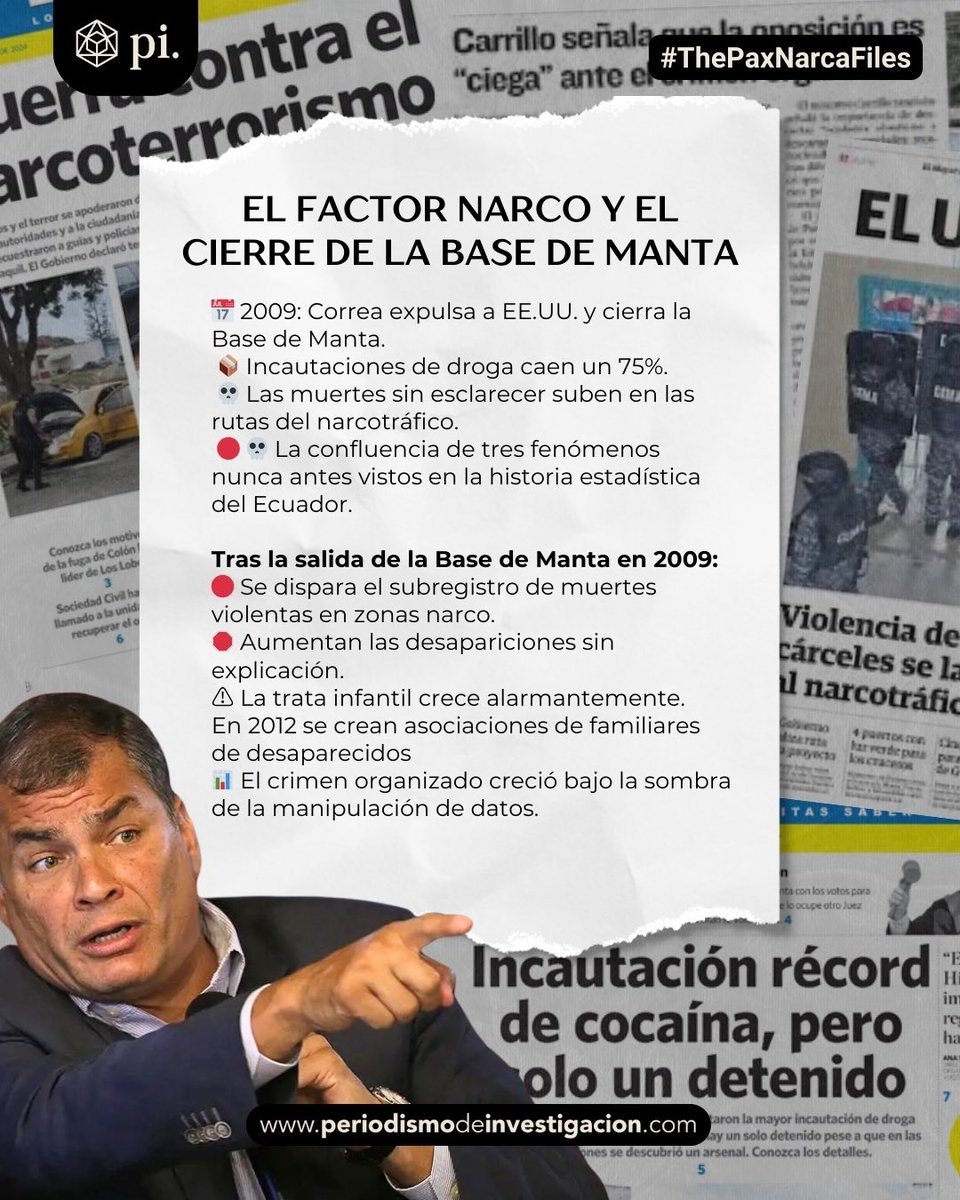 Pinvestigacion3's tweet photo. 2️⃣ ¿Qué pasó con la salida de la #BaseDeManta? #Narcotráfico #Ecuador https://t.co/oUEIJ0JjLx